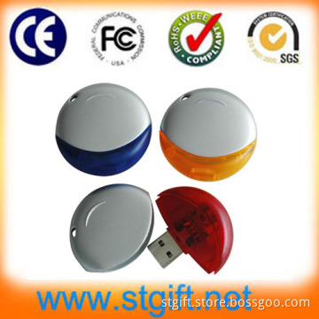 Plastic PC Round Mini USB Gadget Flash Memory with Computer Accessories